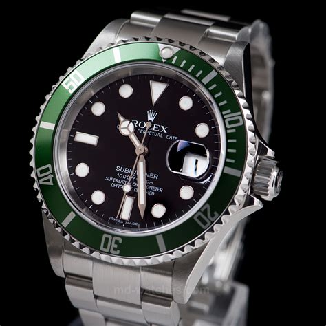 rolex submariner 50th anniversary green bezel|rolex 50th anniversary submariner 16610v.